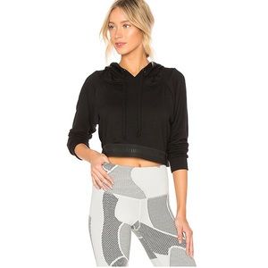 STRUT-THIS The Unstoppable Crop Hoodie in Black